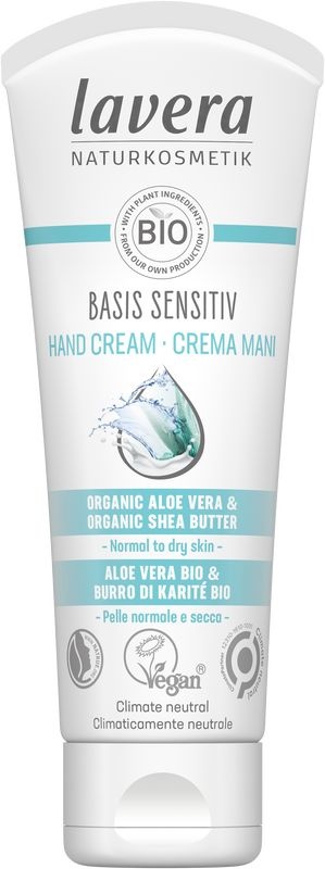 Lavera Lavera Basis Sensitiv handcreme/handcream bio EN-IT (75 ml)