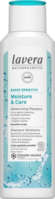 Lavera Basis Sensitiv shampoo moisture & care bio EN-IT (250 ml)