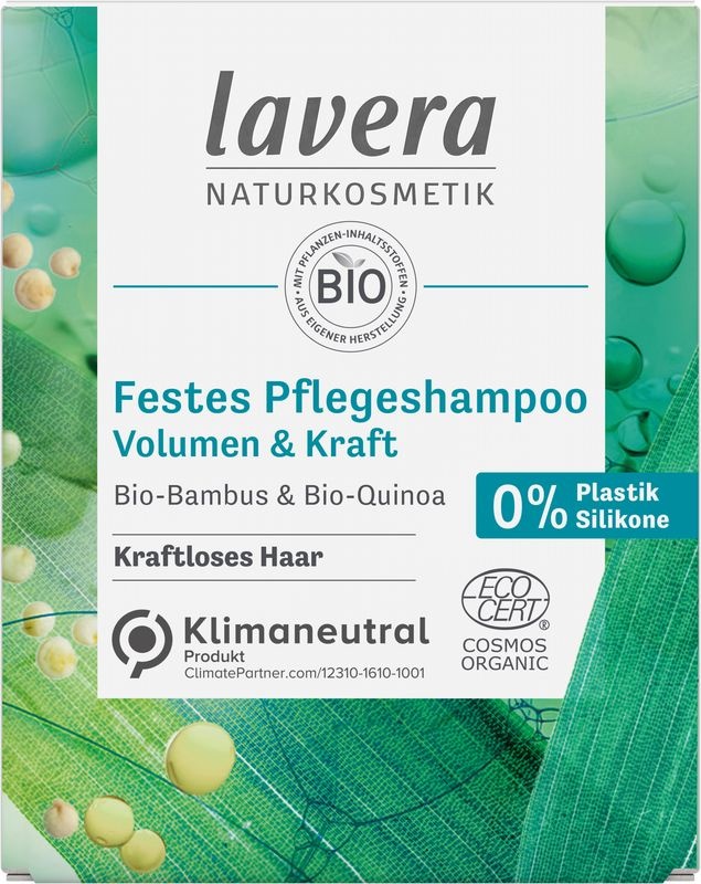 Lavera Lavera Shampoo bar volume & strength bio FR-NL (50 gr)