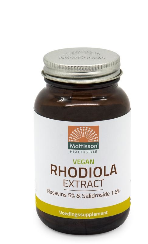 Mattisson Rhodiola extract 5% (60 Vegetarische capsules) Mattisson Rhodiola extract 5% (60 Vegetarische capsules)
