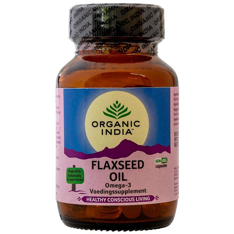 Organic India Organic India Flax seed oil vegan (60 caps)