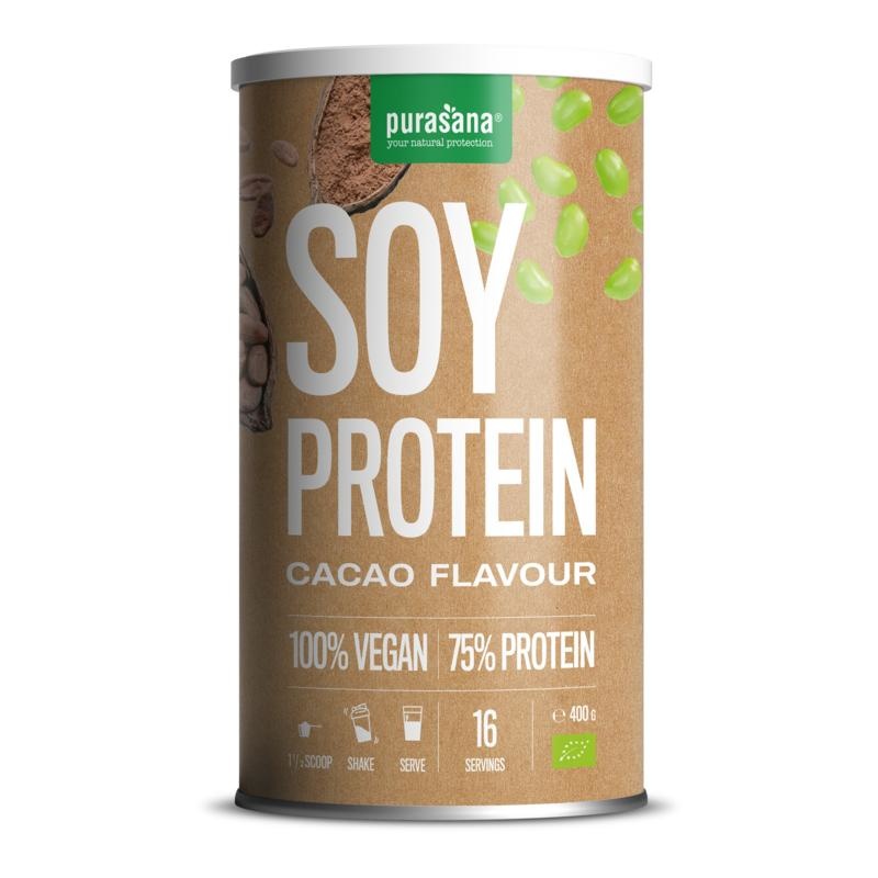 Purasana Purasana Vegan proteine soja - cacao bio (400 gr)
