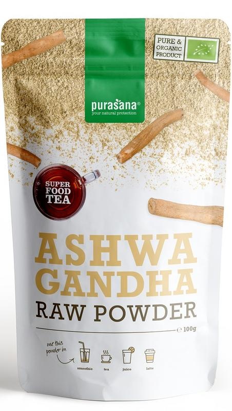 Purasana Ashwagandha poeder/poudre vegan bio (100 Gram) Purasana Ashwagandha poeder/poudre vegan bio (100 Gram)