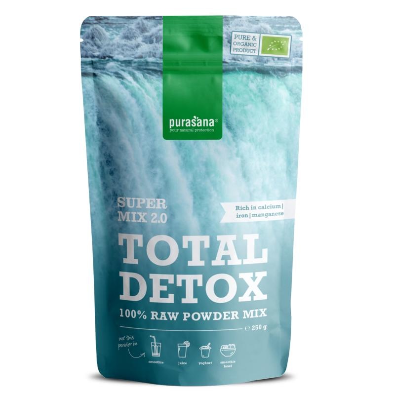 Purasana Total detox mix 2.0 vegan bio (250 Gram) Purasana Total detox mix 2.0 vegan bio (250 Gram)