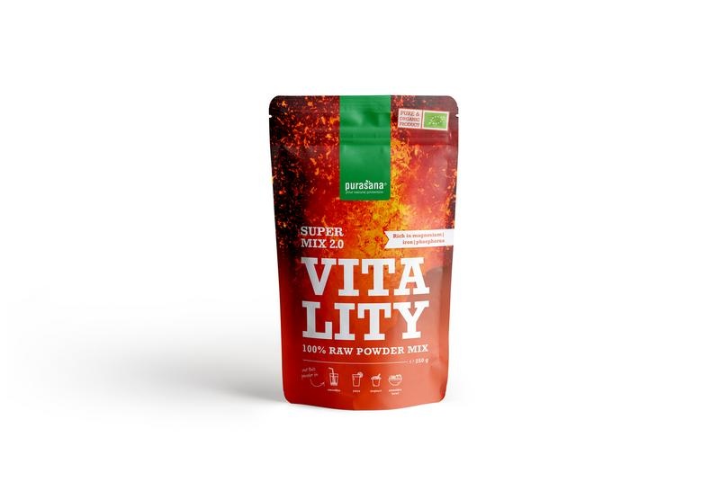 Purasana Vitality mix 2.0 vegan bio (250 Gram) Purasana Vitality mix 2.0 vegan bio (250 Gram)