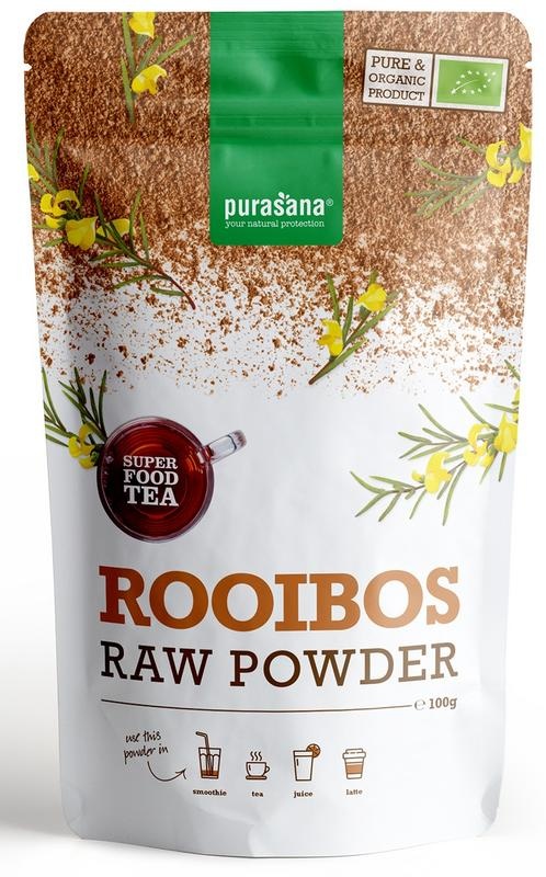 Purasana Purasana Rooibos thee poeder/poudre vegan bio (100 gr)