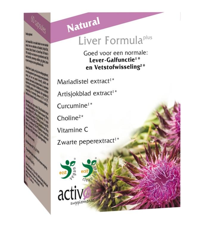 Activo Liver formula plus (60 Vegetarische capsules) Activo Liver formula plus (60 Vegetarische capsules)