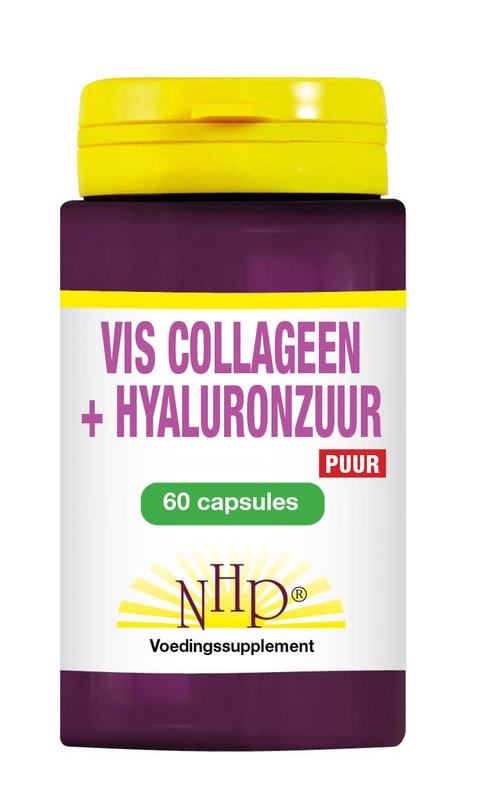 NHP NHP Vis collageen hyaluronzuur puur (60 caps)