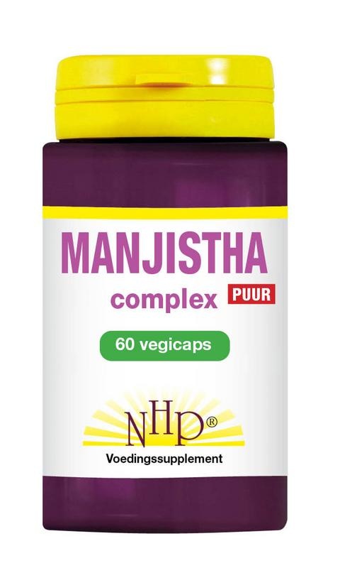 NHP Manjistha complex puur (60 Vegetarische capsules) NHP Manjistha complex puur (60 Vegetarische capsules)