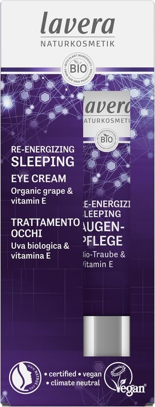 Lavera Lavera Re-energizing sleeping eye cream/oogcreme EN-IT (15 ml)