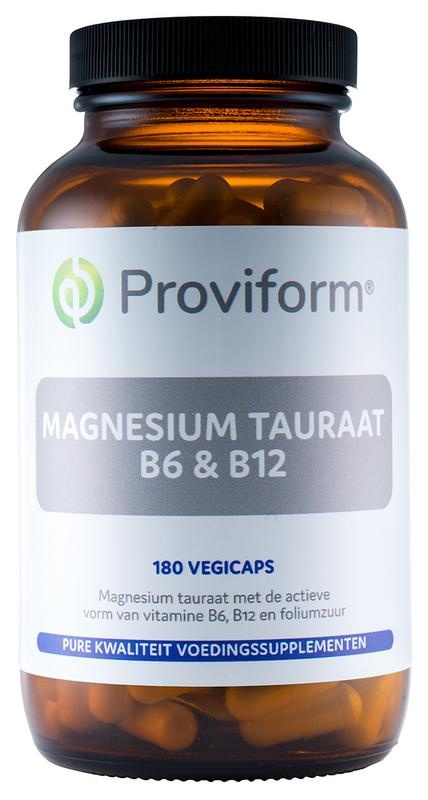 Proviform Proviform Magnesium tauraat B6 & B12 (180 vega caps)