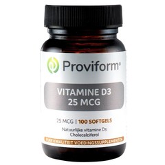 Proviform Vitamine D3 25mcg (100 Softgels)