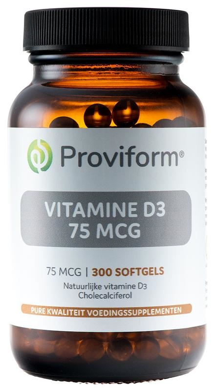 Proviform Proviform Vitamine D3 75mcg (300 Softgels)