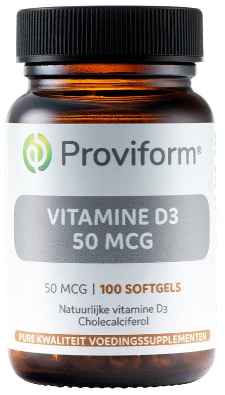 Proviform Proviform Vitamine D3 50mcg (100 Softgels)