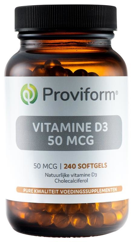 Proviform Proviform Vitamine D3 50mcg (240 Softgels)