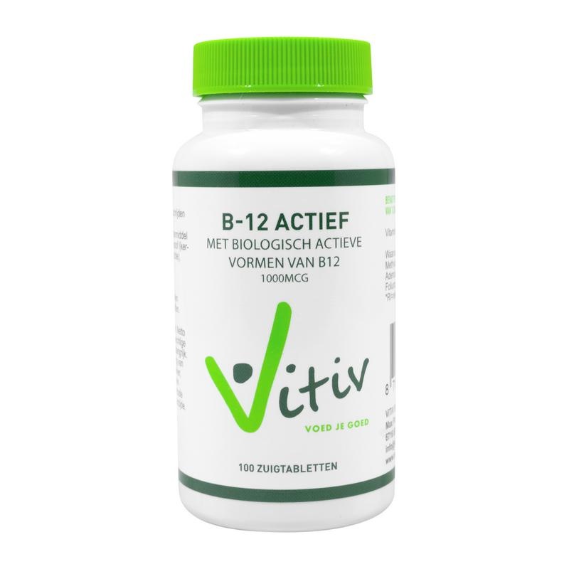 Vitiv Vitiv Vitamine B12 actief (100 Zuigtab)