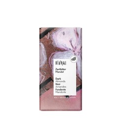 Vivani Chocolade puur met amandelen bio (100 gr)