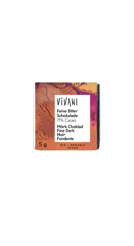 Vivani Vivani Chocolade naps puur 5 gr bio (200 st)