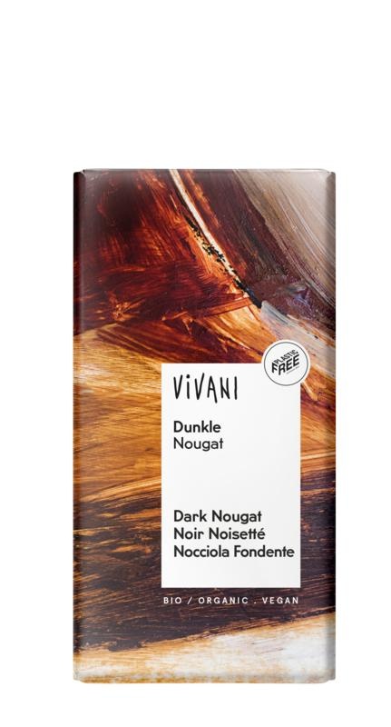 Vivani Vivani Chocolade puur praline nougat bio (100 gr)