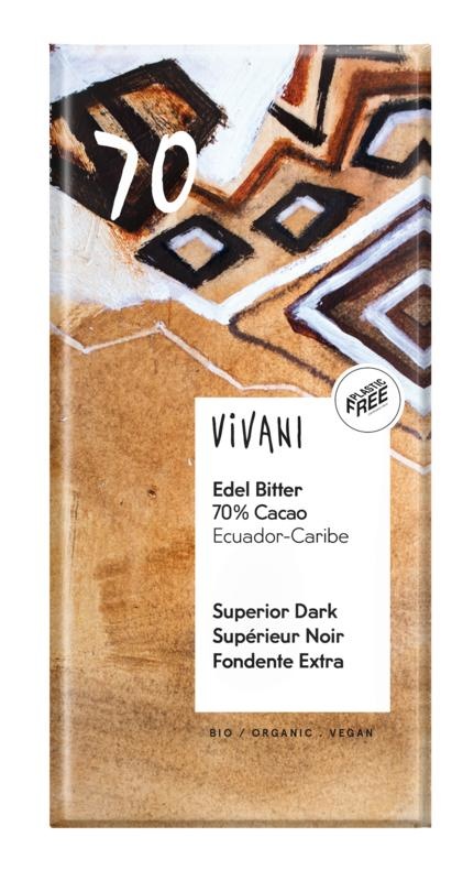 Vivani Vivani Chocolade puur superieur 70% Ecuador bio (100 gr)