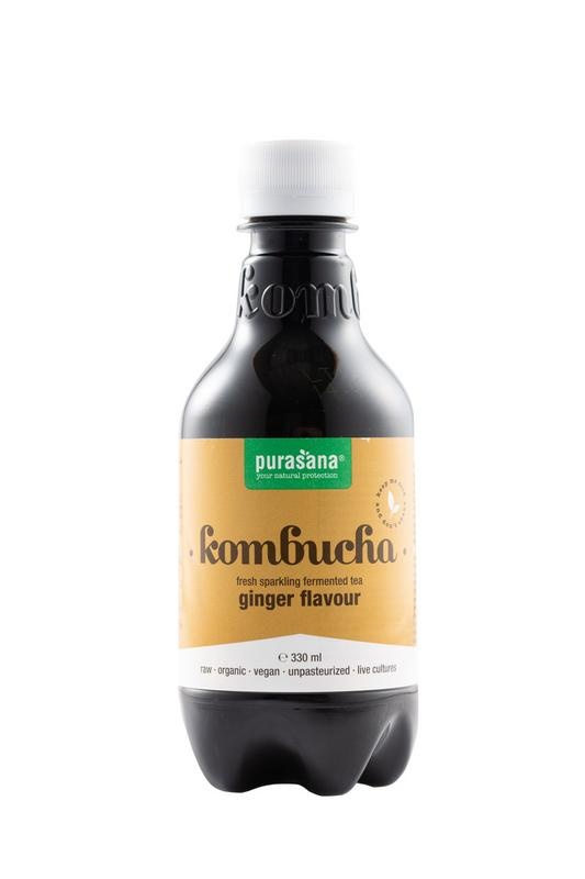 Purasana Purasana Kombucha gember/gingembre vegan (330 ml)