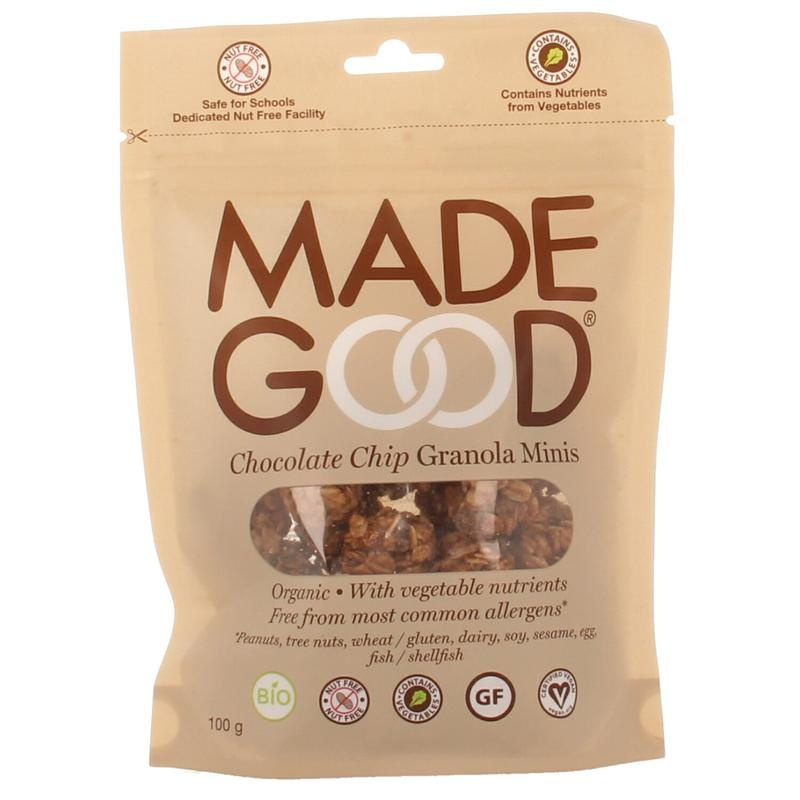 Made Good Made Good Granola minis chocolate chip bio (100 gr)