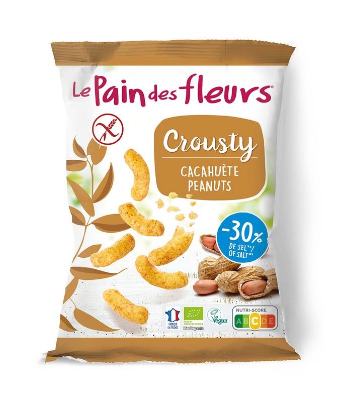 Pain Des Fleurs Pain Des Fleurs Chips gepoft pinda -30% zout bio glutenvrij vegan (75 gr)