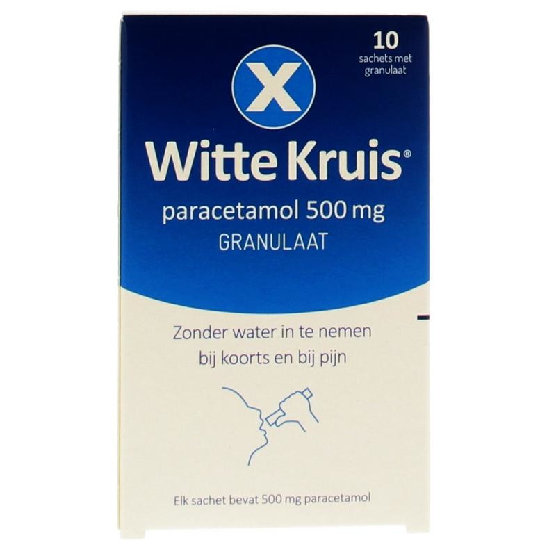 Witte Kruis Paracetamol 500 mg granulaat (10 Sachets)
