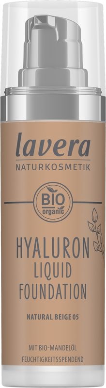 Lavera Lavera Hyaluron liquid foundation natural beige 05 bio (30 ml)