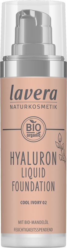 Lavera Lavera Hyaluron liquid foundation cool ivory 02 bio (30 ml)