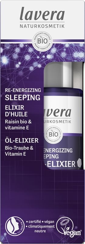 Lavera Lavera Re-energizing sleeping olie/oil elixir bio FR-DE (30 ml)