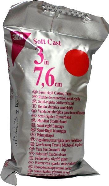 3M 3M Softcast semi rig K gips rood 7.6cm x 360cm (1 st)