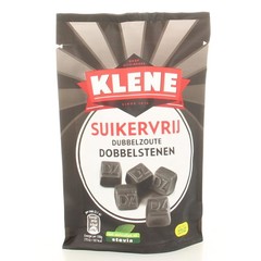 Klene Dubbelzout dobbelstenen suikervrij zakje (110 gr)