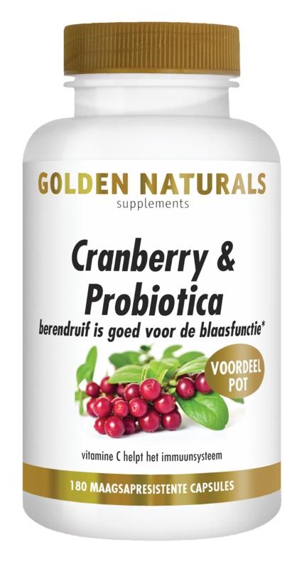 Golden Naturals Golden Naturals Cranberry & Probiotica (180 caps)