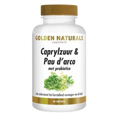 Golden Naturals Caprylzuur & Pau d'arco met probiotica