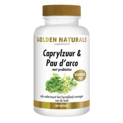 Golden Naturals Caprylzuur & Pau d'arco met probiotica
