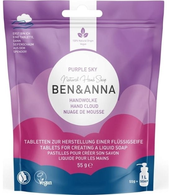 Ben & Anna Ben & Anna Hand cloud purple sky (55 gr)