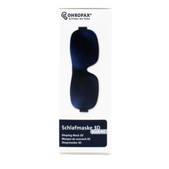Ohropax Slaapmasker blauw geweven (1 st)