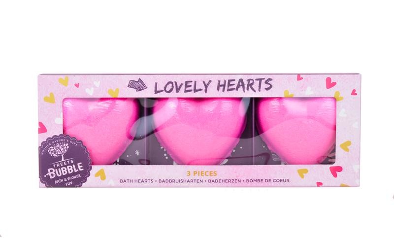 Treets Treets Geschenkverpakking bruisbal hearts (3 st)