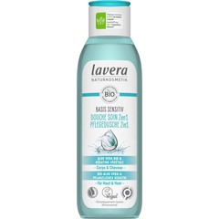Lavera Basis Sensitiv douchegel/soin 2-in-1 bio FR-DE (250 ml)