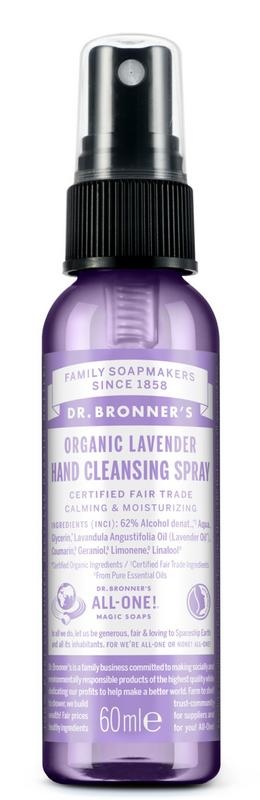 Dr Bronners Dr Bronners Hand hygiene spray lavendel (60 ml)
