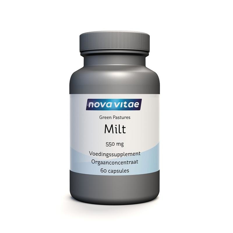 Nova Vitae - Milt Concentraat - 550 mg - 60 capsules