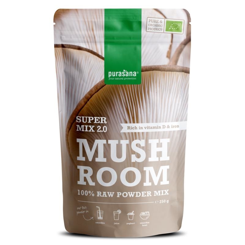 Purasana Mushroom mix 2.0 vegan bio (250 Gram) Purasana Mushroom mix 2.0 vegan bio (250 Gram)