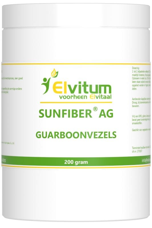 Elvitaal/elvitum Elvitaal/elvitum Sunfiber AG guarboonvezels (200 gr)