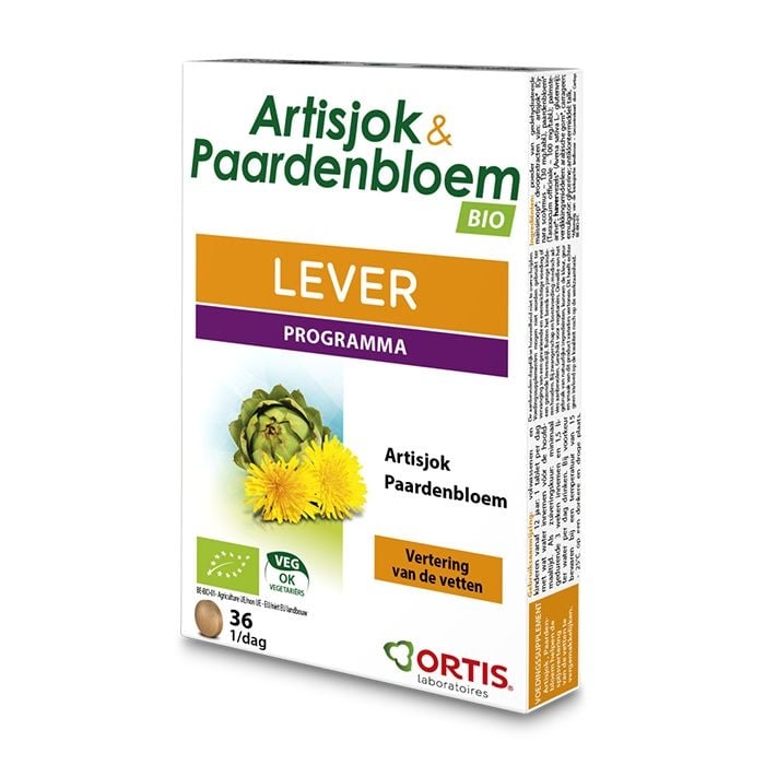 Ortis Artisjok paardenbloem (36 Tabletten) Ortis Artisjok paardenbloem (36 Tabletten)