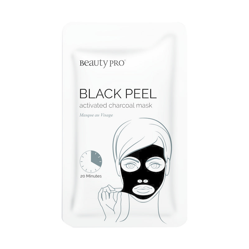 Beauty Pro Black peel activated charcoal mask (3 Stuks) Beauty Pro Black peel activated charcoal mask (3 Stuks)