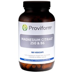 Magnesium citraat 250 & B6 (180 Vegetarische capsules)
