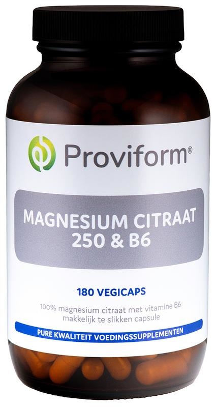 Proviform Proviform Magnesium citraat 250 & B6 (180 vega caps)