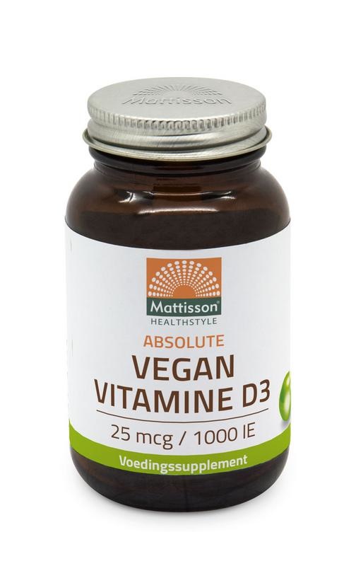 Mattisson Mattisson Vegan vitamine D3 25mcg/1000IE (120 caps)