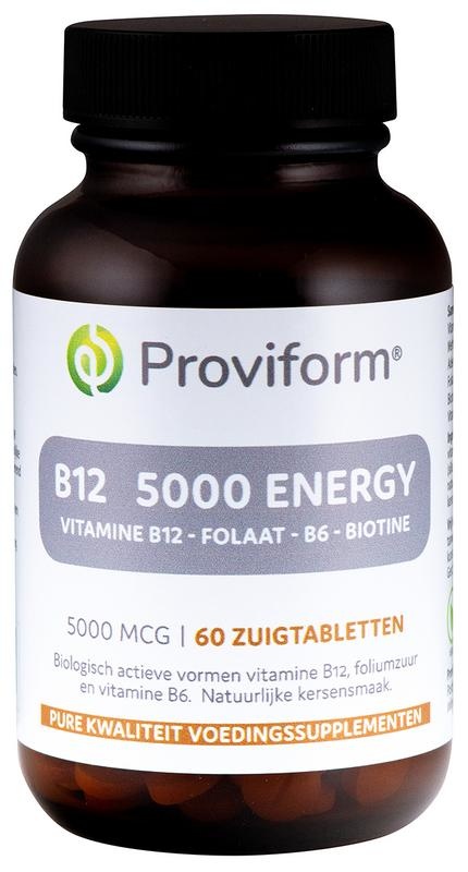 Proviform Proviform Vitamine B12 5000mcg energy (60 Zuigtab)